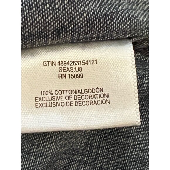 Roebuck & Co Denim Shirt Mens Large Western Pearl Snap Long Sleeve Vintage - Picture 7 of 10